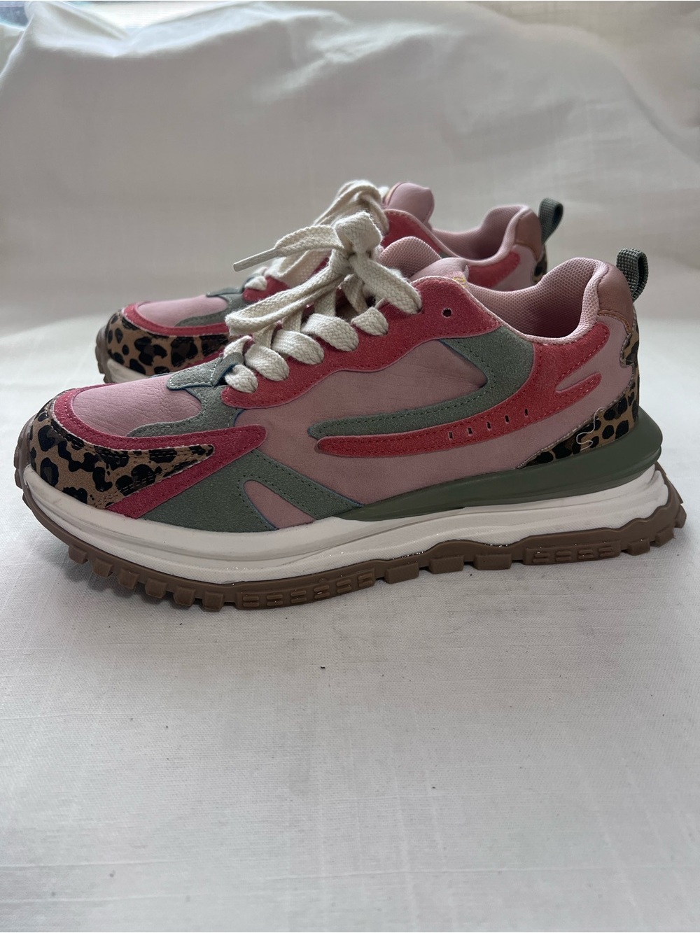 Blowfish Malibu Pink Leopard Chunky